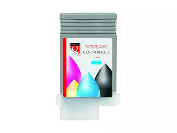 Een Inktcartridge Quantore alternatief tbv Canon PFI-107 blauw koop je bij Romijn Office Supply