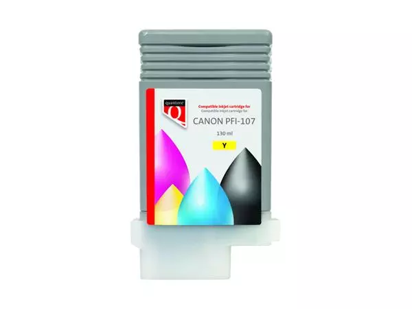 Een Inktcartridge Quantore alternatief tbv Canon PFI-107 geel koop je bij QuickOffice BV