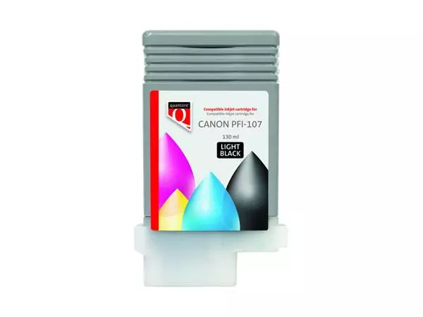 Een Inktcartridge Quantore alternatief tbv Canon PFI-107 licht zwart koop je bij De Joma BV