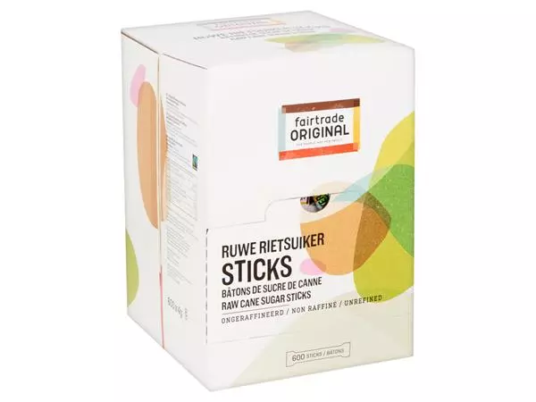 Een Rietsuikersticks Fairtrade Original 600 stuks koop je bij Deska Alles voor Kantoor