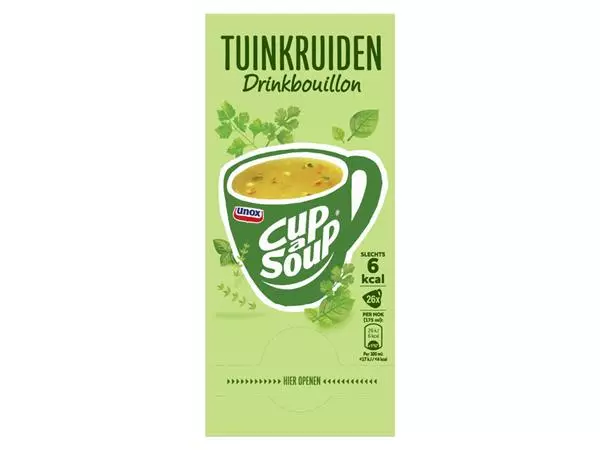 Een Cup-a-Soup Unox heldere bouillon tuinkruiden 21x175ml koop je bij All Office Kuipers BV