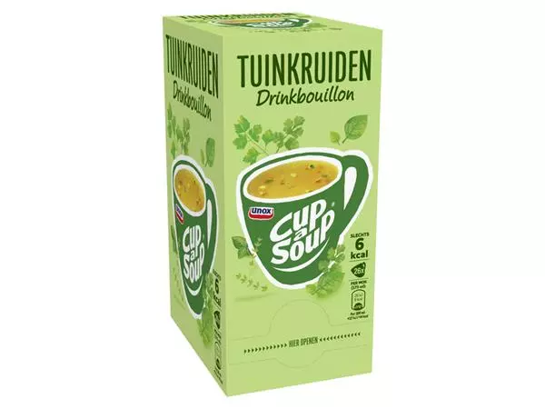 Een Cup-a-Soup Unox heldere bouillon tuinkruiden 26x175ml koop je bij Topkantoor Repro Creatief