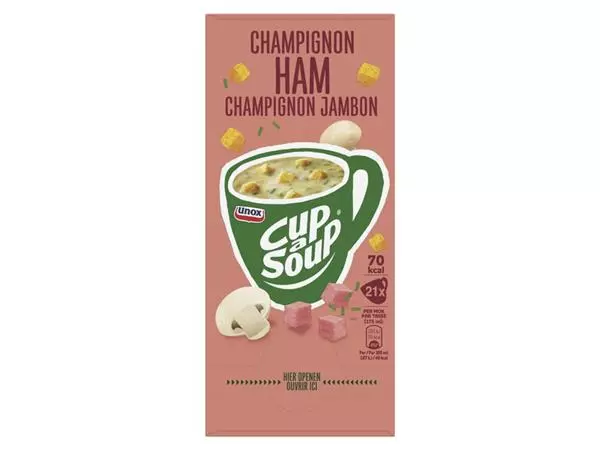 Een Cup-a-Soup Unox champignon ham 175ml koop je bij iPlusoffice