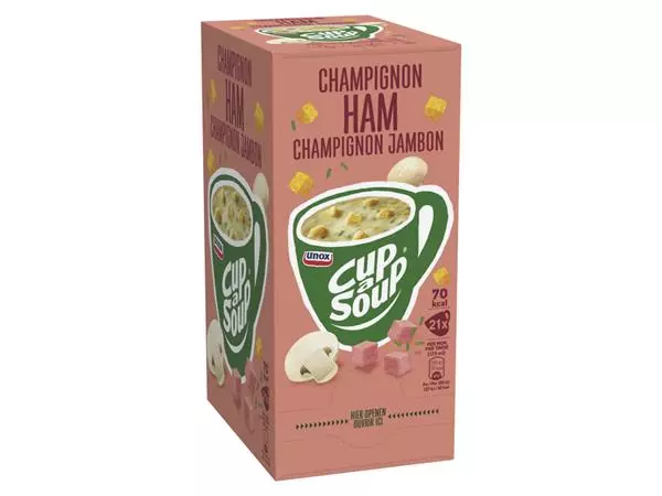 Een Cup-a-Soup Unox champignon ham 175ml koop je bij Deska Alles voor Kantoor