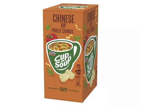 Een Cup-a-Soup Unox Chinese kip 21x175ml koop je bij Continu Kantoor