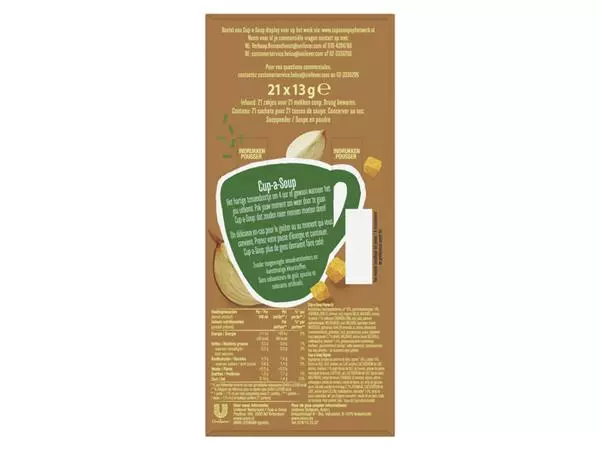 Een Cup-a-Soup Unox Franse ui 21x175ml koop je bij All Office Kuipers BV