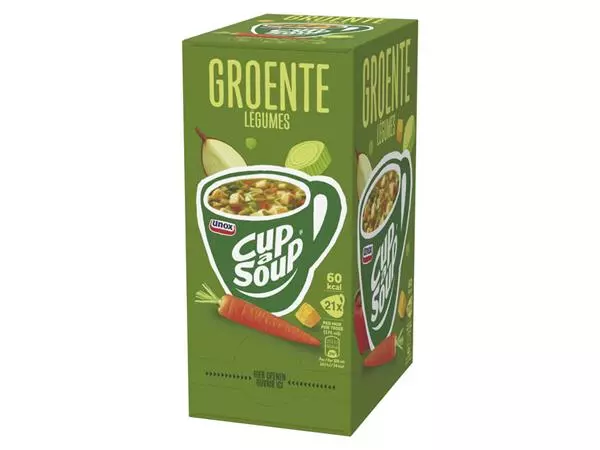 Een Cup-a-Soup Unox groente 21x175ml koop je bij Quality Office Supplies