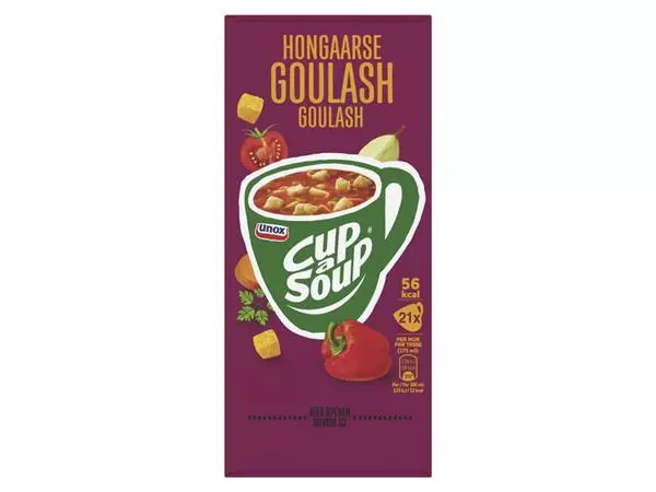 Een Cup-a-Soup Unox Hongaarse goulash 175ml koop je bij De Joma BV