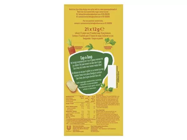 Een Cup-a-Soup Unox kip 21x175ml koop je bij Quality Office Supplies