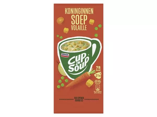 Een Cup-a-Soup Unox koninginnensoep 175ml koop je bij iPlusoffice