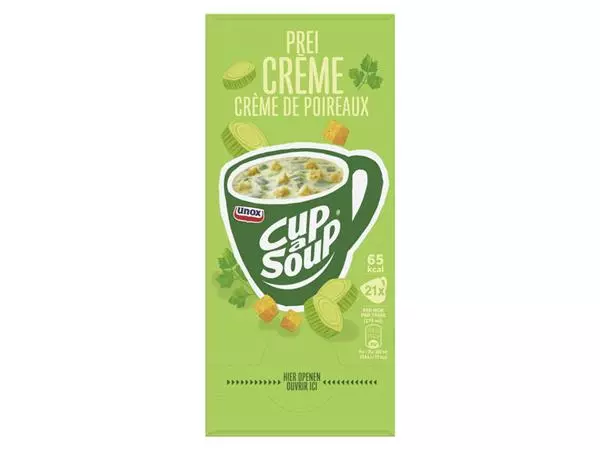 Een Cup-a-Soup Unox prei-crème 21x175ml koop je bij WinkelVolWinkels