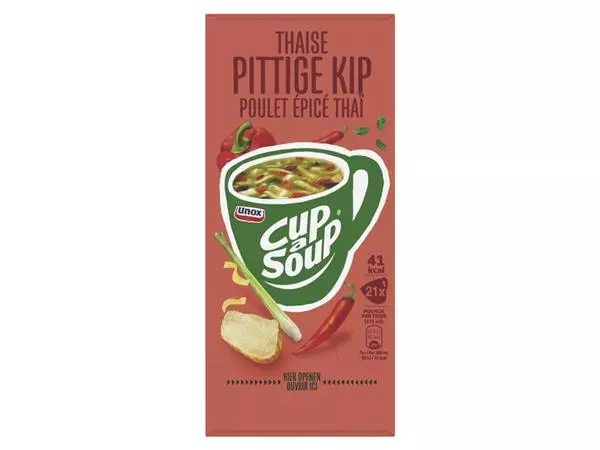 Een Cup-a-Soup Unox Thaise pittige kip 175ml koop je bij iPlusoffice