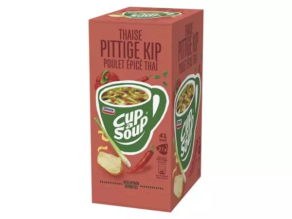 Een Cup-a-Soup Unox Thaise pittige kip 21x175ml koop je bij Quality Office Supplies