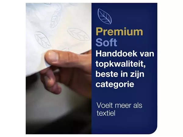 Een Handdoek Tork H2 multifold Premium kwaliteit 2 laags wit 100288 koop je bij Continu Kantoor