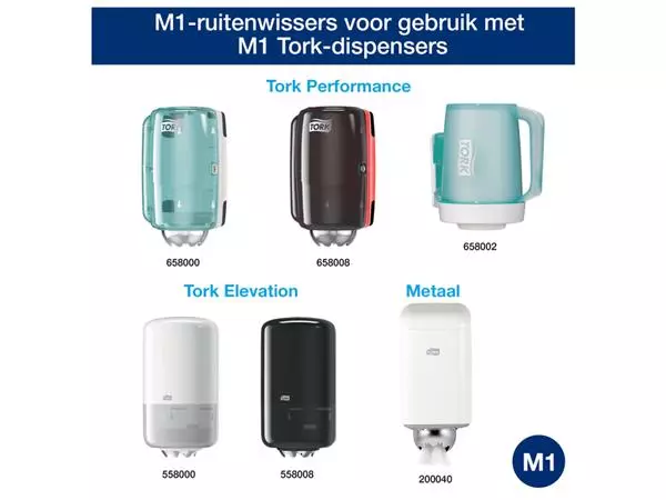 Een Poetspapier Tork Wiping mini rol M1 1 laags centerfeed wit 100130 koop je bij Deska Alles voor Kantoor