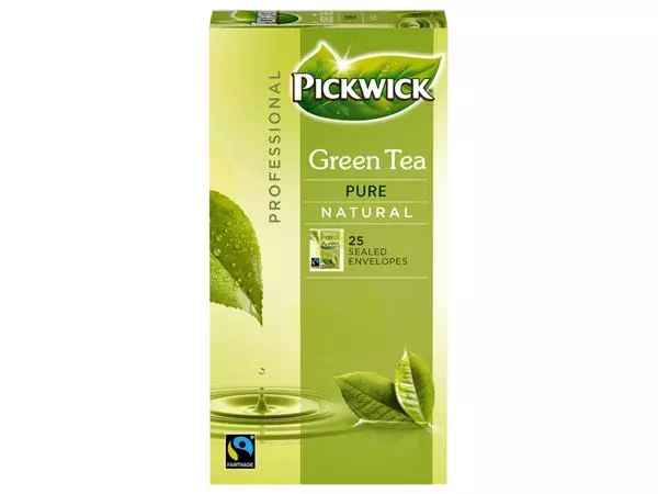 Een Thee Pickwick Fair Trade green pure 25x1.5gr koop je bij Clippz! Office Supplies