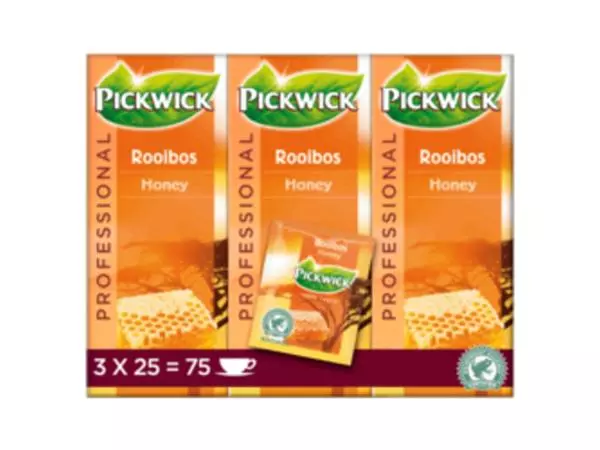 Een Thee Pickwick rooibos honey 25x1.5gr koop je bij Scheepstra Drachten