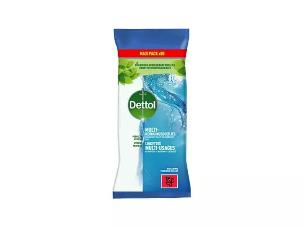 Een Hygiënische doekjes Dettol 80st koop je bij De Rijk Kantoorshop