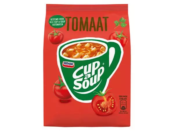 Een Cup-a-Soup Unox machinezak tomaat 140ml koop je bij De Joma BV