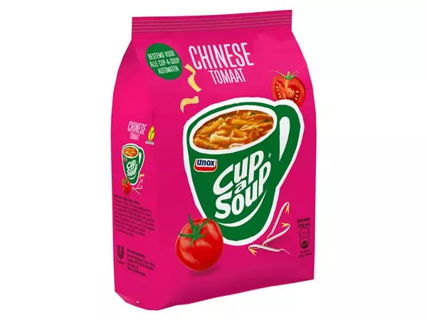 Een Cup-a-Soup Unox machinezak Chinese tomaat 140ml koop je bij De Rijk Kantoorshop