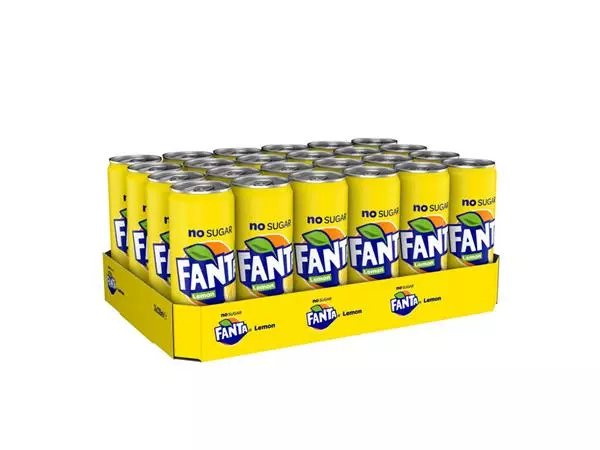 Een Frisdrank Fanta lemon zero blik 330ml koop je bij Egner kantoorspecialisten