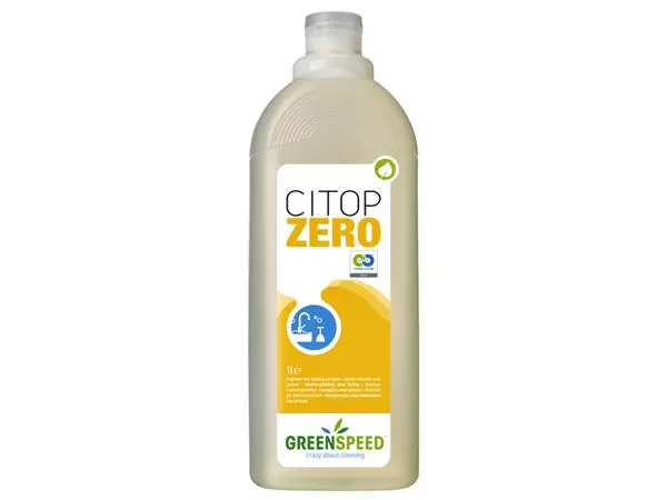 Een Afwasmiddel Greenspeed Citop Zero 1 liter koop je bij De Rijk Kantoorshop