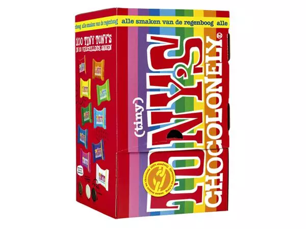 Een Chocolade Tony's Chocolonely tiny mix doos 100 st koop je bij WinkelVolWinkels