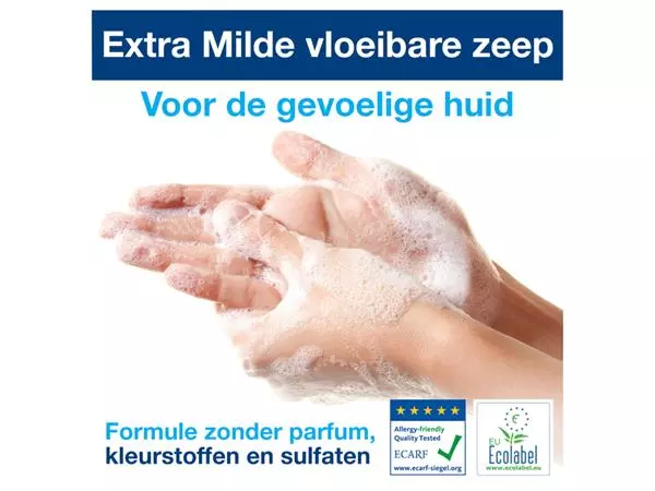 Een Handzeep Tork S1 vloeibaar mild en ongeparfumeerd 1000ml 420701 koop je bij Continu Kantoor