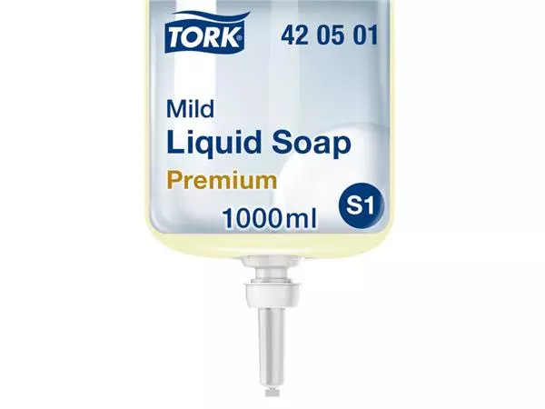 Een Handzeep Tork S1 mild geparfurmeerd parelwit 1000ml 420501 koop je bij Sysdicom BV