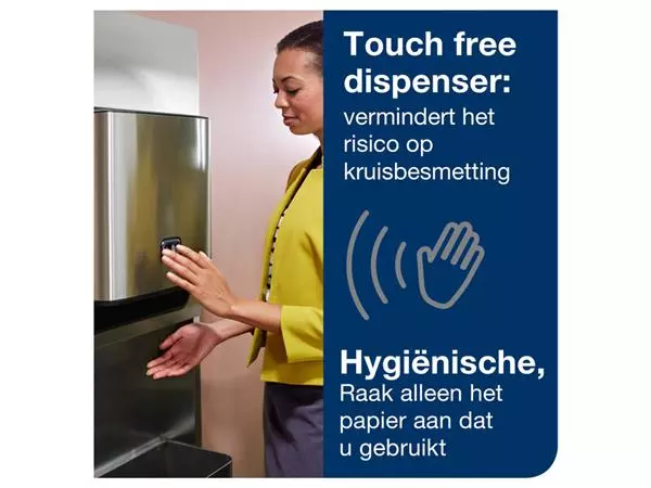 Een Handdoekdispenser Tork Matic met sensor H1 roestvrij staal 460001 koop je bij De Rijk Kantoorshop