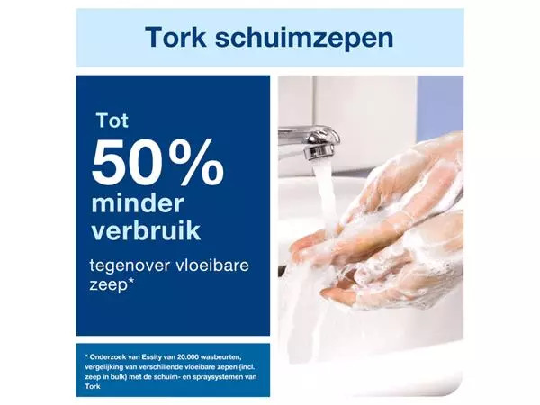 Een Handzeep Tork S4 foam luxe zacht geparfumeerd 1000ml 520901 koop je bij De Rijk Kantoorshop