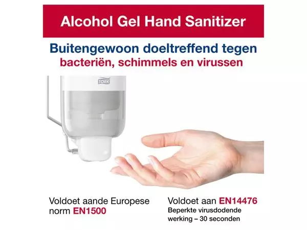 Een Alcoholgel Tork S1 handdesinfectie 1ltr 420103 koop je bij Egner kantoorspecialisten