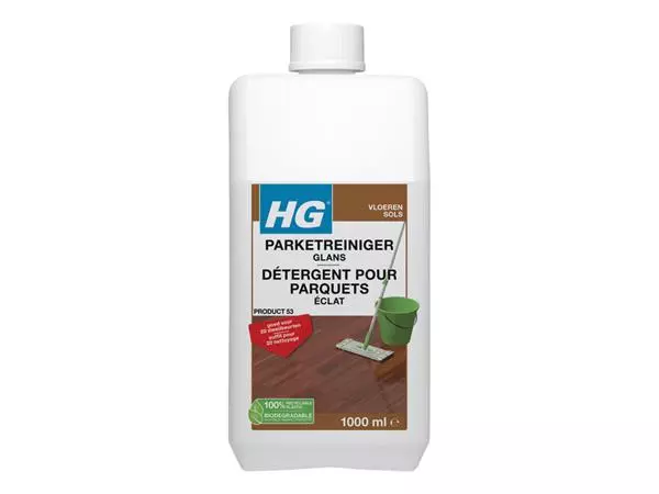 Een Vloerreiniger HG voor parketvloeren 1 liter koop je bij D. Sonneveld B.V.