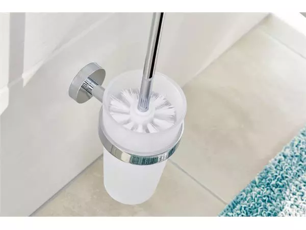 Een Toiletborstelset tesa® Smooz verchroomd metaal zelfklevend koop je bij Quality Office Supplies