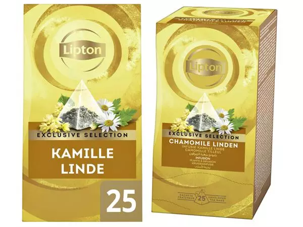 Een Thee Lipton Exclusive kamille linde 25x2gr koop je bij Kwantinex