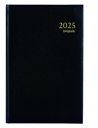 Een Agenda 2025 Brepols Saturnus Lima 7dagen/2pagina's zwart koop je bij De Joma BV