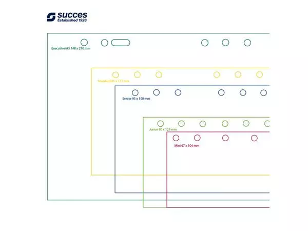 Een Organizer Succes Cadiz incl Mini inhoud 2025 zwart koop je bij "De Waal" Kantoor Efficiency