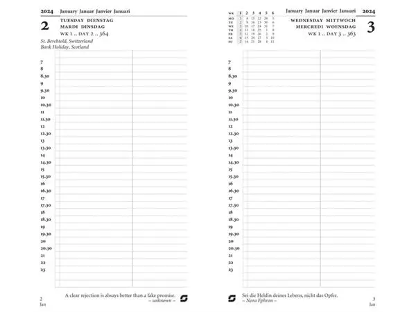 Een Agendavulling 2025 Succes Standard 1dag/1pagina koop je bij Continu Kantoor