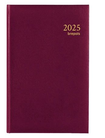 Een Agenda 2025 Brepols Saturnus Luxe 1dag/1pagina bordeaux koop je bij De Joma BV