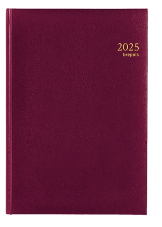 Een Agenda 2025 Brepols Omega Lima 7dagen/2pagina's bordeaux koop je bij Deska Alles voor Kantoor