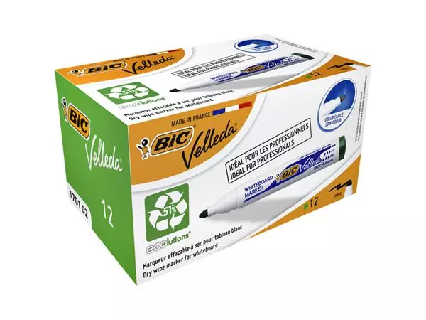 Een Viltstift Bic Velleda 1701 whiteboard rond large groen koop je bij Topkantoor Repro Creatief