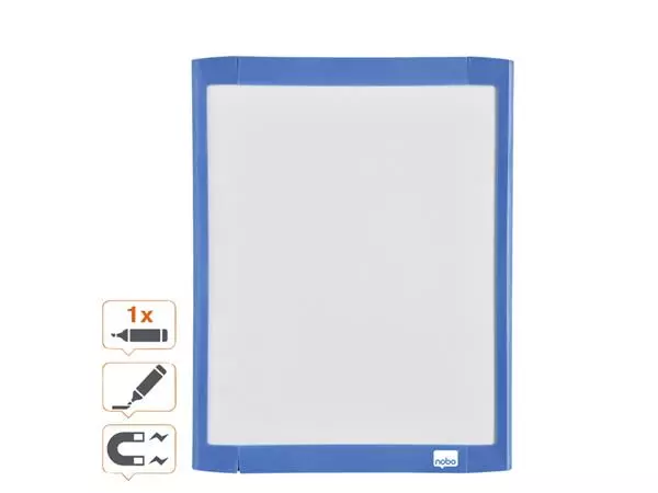 Een WHITEBOARD NOBO 21.6X28CM GELAKT ASSORTI koop je bij Egner kantoorspecialisten