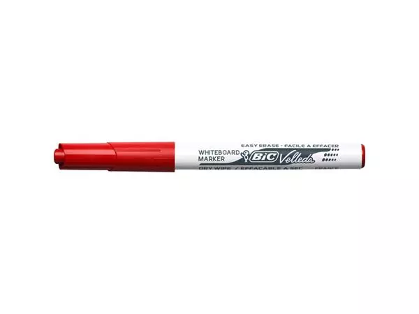 Een Viltstift Bic 1741 whiteboard rond M rood koop je bij "De Waal" Kantoor Efficiency