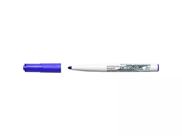 Een Viltstift Bic Velleda 1741 whiteboard rond medium blauw koop je bij Continu Kantoor