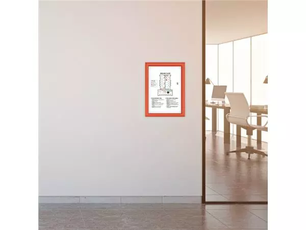 Een Kliklijst Europel A4 25mm rood koop je bij Friese Schrijfkamer