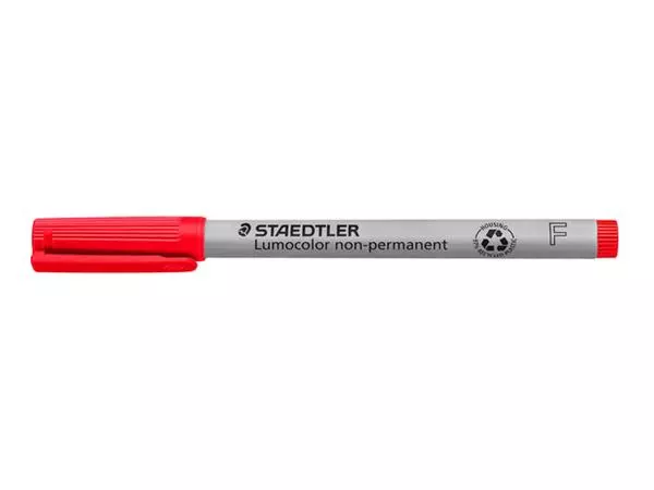 Een Viltstift Staedtler Lumocolor 316 non permanent F rood koop je bij De Joma BV