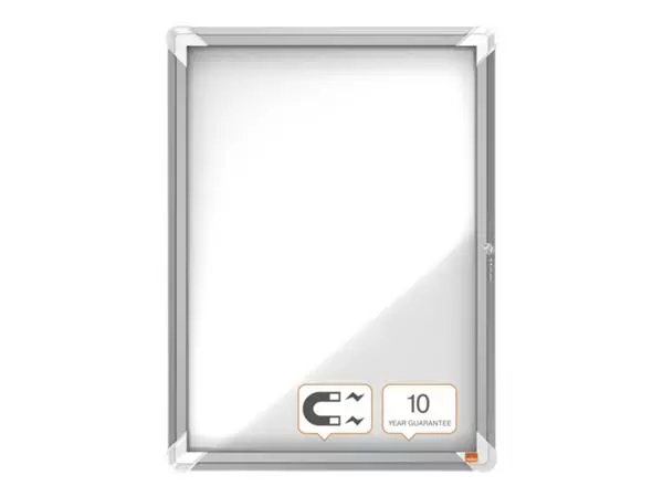 Een Binnenvitrine Nobo Premium Plus 4x A4 draaideur magnetisch koop je bij Company Supplies