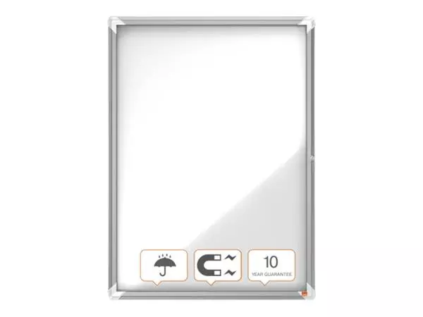 Een Buitenvitrine Nobo Premium Plus 6x A4 draaideur magnetisch koop je bij PrimaOffice