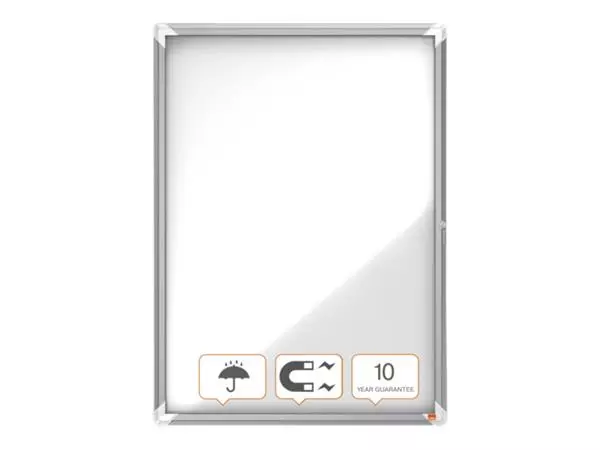 Een Buitenvitrine Nobo Premium Plus 9x A4 draaideur magnetisch koop je bij Friese Schrijfkamer