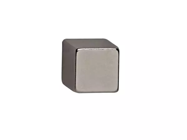 Een Magneet MAUL Neodymium kubus 10x10x10mm 3.8kg nikkel 4 stuks koop je bij BeteS